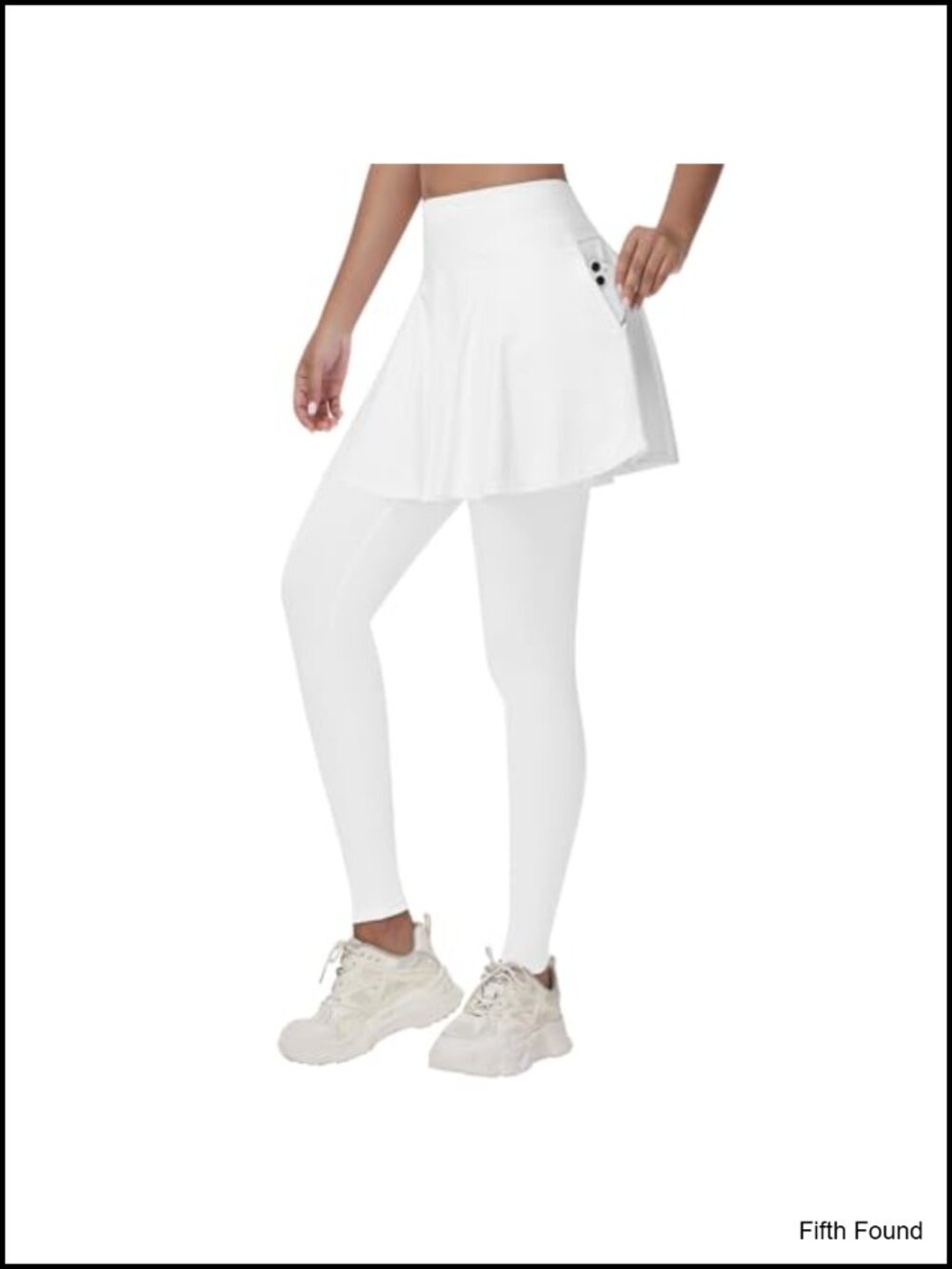 Skirted Leggings Athletic Yoga Tennis Golf Skort High Waist Pleated